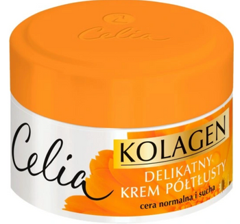 Celia Kolagen Oliwka Półtłusty Krem do twarzy 50 ml