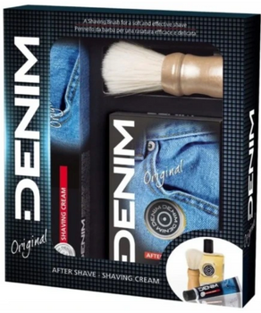 Denim Zestaw prezentowy z pędzlem dla mężczyzn