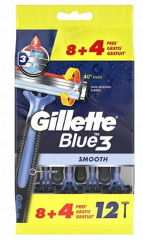 Gillette Blue 3 Smooth Maszynki do golenia worek 12 szt
