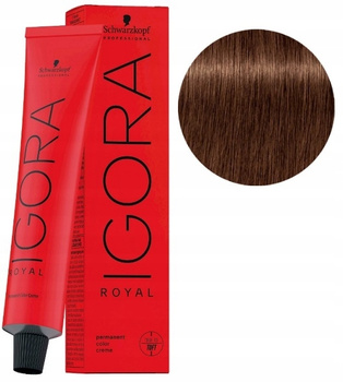 Schwarzkopf Farba Igora Royal 60ml 5-57 JASNY BRĄZ ZŁOTO-MIEDZIANY