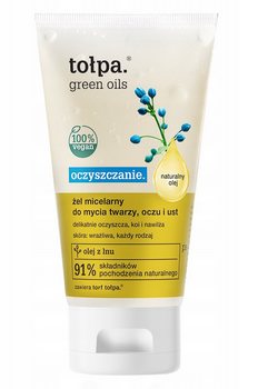 TOŁPA Green Oils Oczyszczanie Żel Micelarny do mycia twarzy oczu ust łagodzący podrażnienia 150 ml