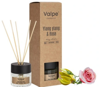 Bispol Dyfuzor Patyczki zapachowe Ylang Ylang Róża 50 ml