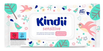 Kindii Chusteczki Sensitive 60 szt