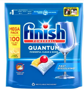 Finish Quantum All in One Lemon Kapsułki do zmywarki 100 szt