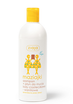 Ziaja Maziajki Szampon+ Płyn do mycia/Lody Ciasteczkowo-waniliowe 400 ml