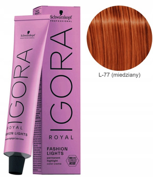Schwarzkopf Farba Igora Royal Fashion Lights Farba Nr. L-77 60ml