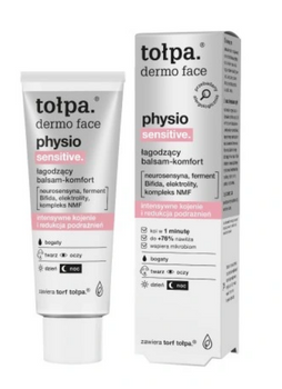 TOŁPA Dermo Face Physio Balsam do Twarzy Bogaty dla Skóry Wrażliwej - Nawilżenie i Ukojenie  40 ml