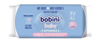Bobini Chusteczki Nawilżane 60 szt Witamina E