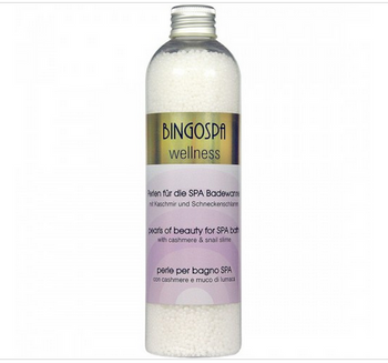 BingoSpa Pearls of beauty for SPA bath cashmere and snail slime Perełki do kąpieli  230g