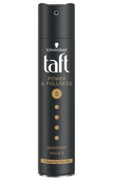 TAFT 5 Power Age & Fullness Lakier do delikatnych i cienkich włosów czarny 250 ml