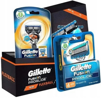 Gillette Fusion5 Proglide Zestaw Maszynka Flexball 4 wkłady