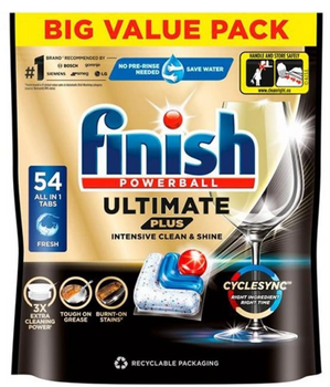Finish Powerball Ultimate Plus Fresh Regular Kapsułki Do Zmywarki 54 szt