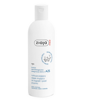 Ziaja Med Kuracja Dermatologiczna pielęgnacja skóry z AZS natłuszczający Olejek myjący do kąpieli i pod prysznic 270 ml