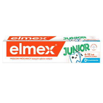 Elmex Junior Pasta do Zębów z Aminofluorkiem dla Dzieci 6-12 Lat 75 ml