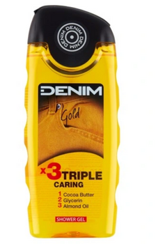 Denim Gold Żel pod prysznic x3 Triple Caring 250 ml