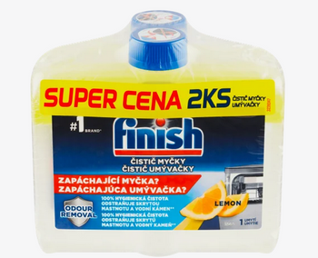 Finish Płyn do czyszczenia zmywarek  Duopack 2x 250 ml Lemon