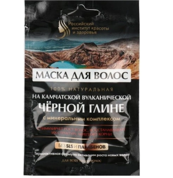 Fitokosmetik Czarna odżywcza Maseczka do włosów z  Kamczacką Czarną Glinką 30 ml