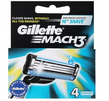 Gillette Mach 3 Wkład do maszynki 4 szt.