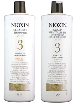 NIOXIN 3 Zestaw Duo 2x1000ml Szampon+Odżywka